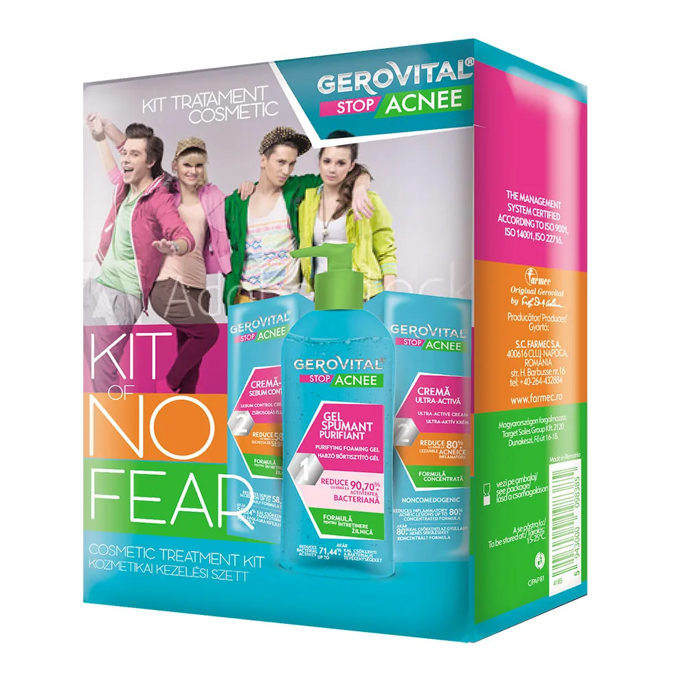 Kit Tratament cosmetic pentru acnee, 3 produse, Farmec
