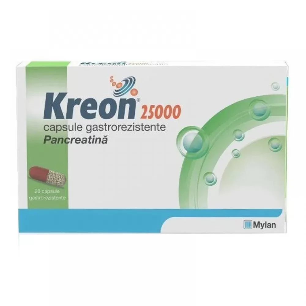 Kreon 300 mg (25000 ui) -cps x 20 - Mylan