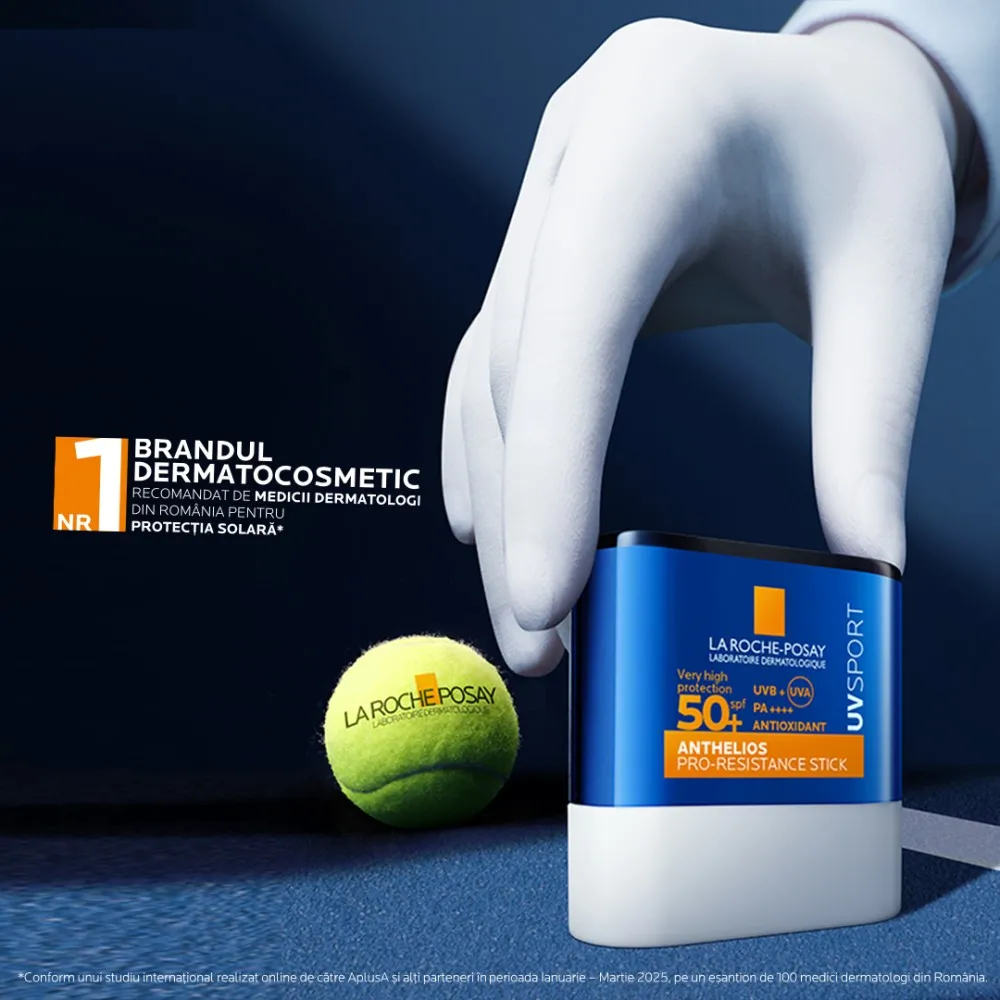 Stick cu protectie solara SPF 50+ Anthelios UVSport, 8 g, La Roche-Posay