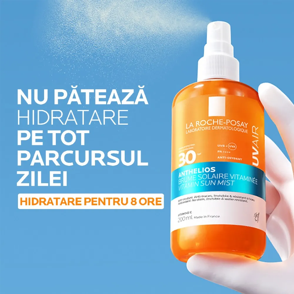 Spray de Corp cu Vitamine SPF30 Anthelios UVAir, 200ml, La Roche Posay