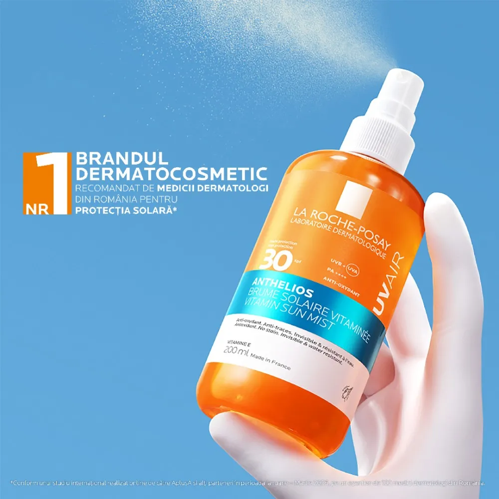 Spray de Corp cu Vitamine SPF30 Anthelios UVAir, 200ml, La Roche Posay