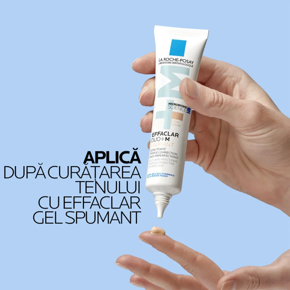 Crema corectoare uniformizatoare Effaclar Duo(+), Nuanta Light, 40 ml, La Roche-Posay