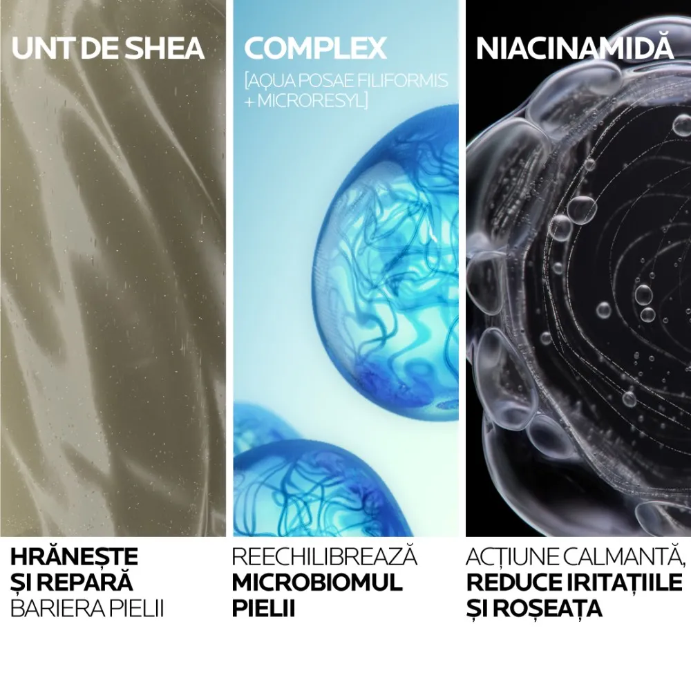 Crema triplu reparatoare cu textura lejera Lipikar Light AP+M, 400 ml, La Roche-Posay