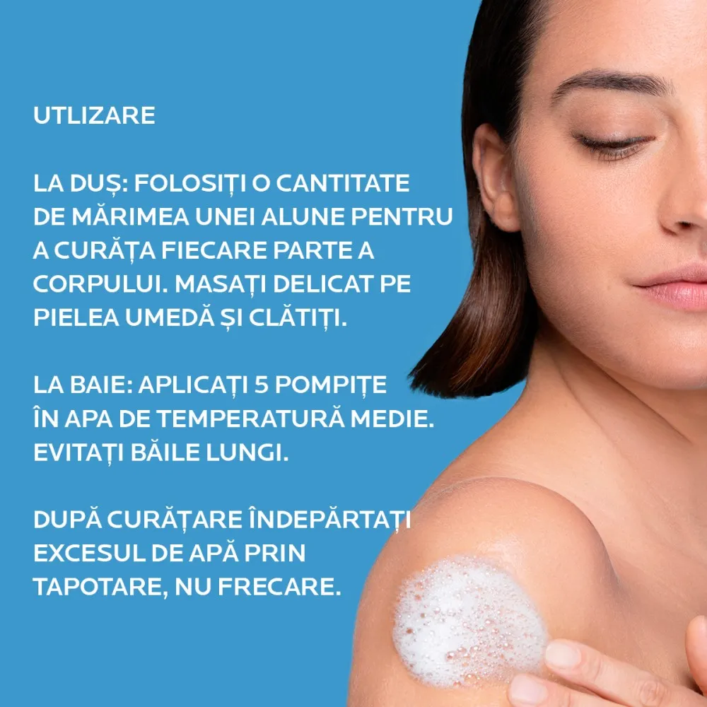 Pachet promotional Ulei de spalare Lipikar AP+ 400ml, Rezerva reumplere 400ml + Lipikar Baume Light AP+ 15ML, La Roche Posay