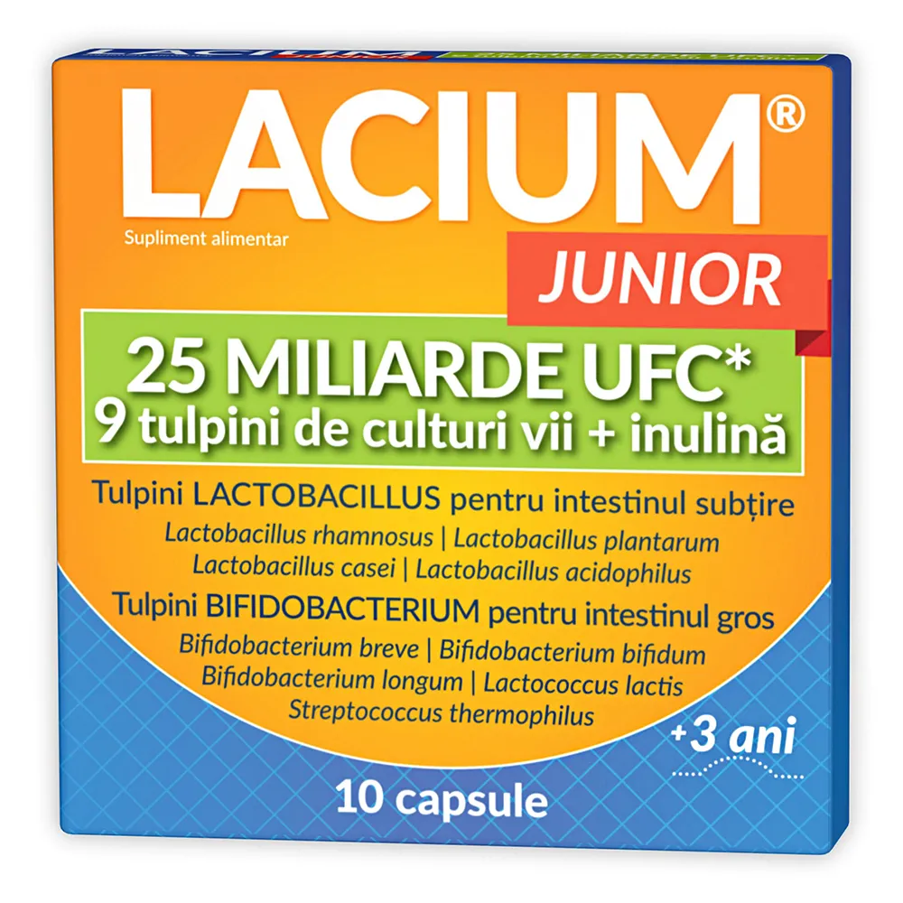 Lacium Junior 25 miliarde UFC, 10 capsule - Zdrovit