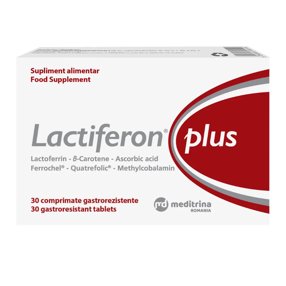 Lactiferon Plus, 30 comprimate gastrorezistente, Solartium