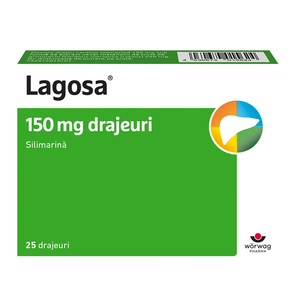 Lagosa, 150 mg, 25 drajeuri, Worwag Pharma