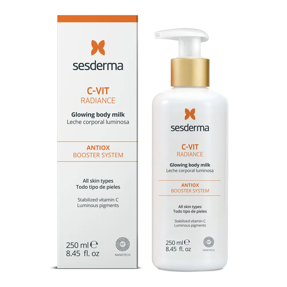 Lapte de corp cu particule stralucitoare C-Vit Radiance, 250 ml, Sesderma