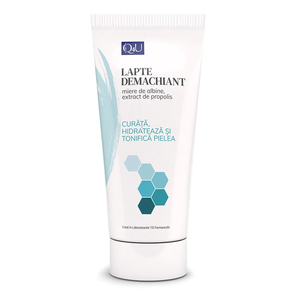 Lapte demachiant Q4U, 100ml, Tis Farmaceutic