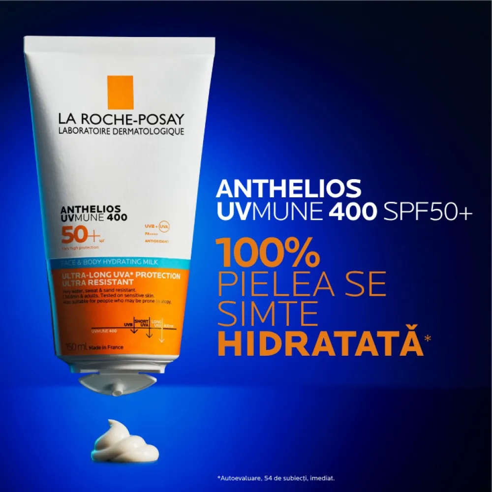 Lapte Hidratant Fata si Corp SPF50+ Anthelios UVMune, 150ml, La Roche Posay