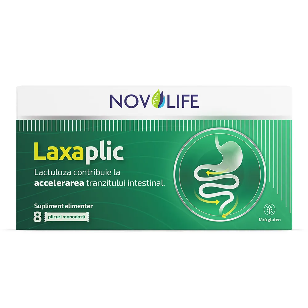 Laxaplic 15ml, 8 plicuri monodoza, Novolife