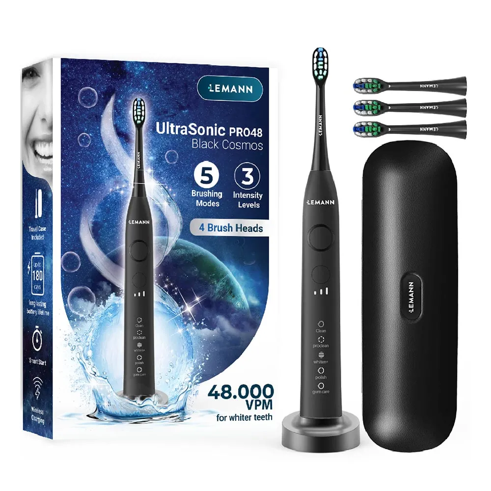 Periuta de Dinti Electrica UltraSonic Pro48 Black Cosmos, Lemann