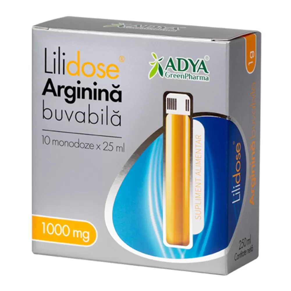 Lilidose Arginina 1000mg 25 ml, 10 monodoze, Adya