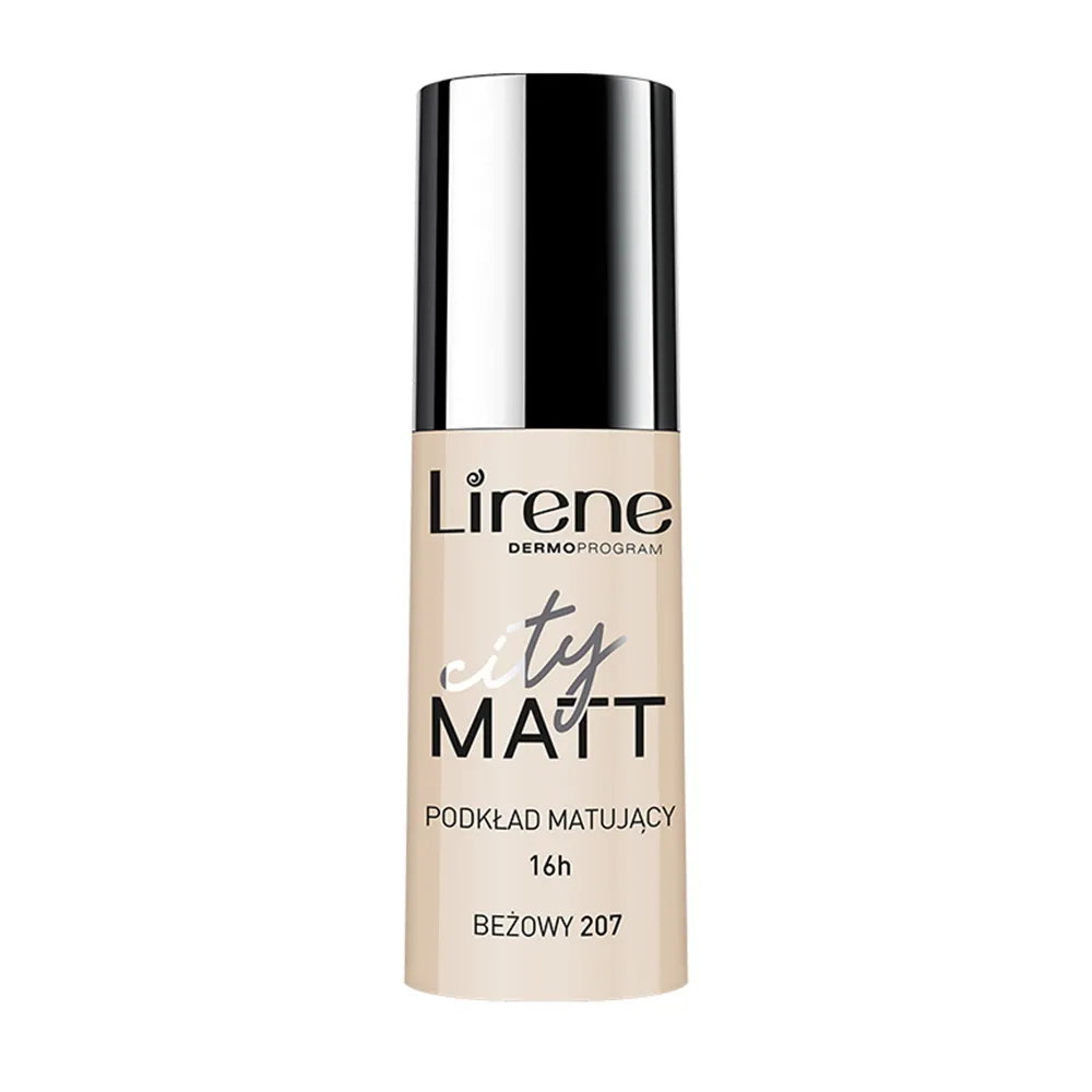 Fond de Ten Matifiant Beige 207, City Matt, 30ml, Lirene