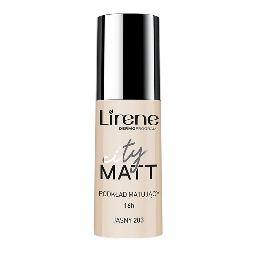 Fond de Ten Matifiant Light 203, City Matt, 30ml, Lirene