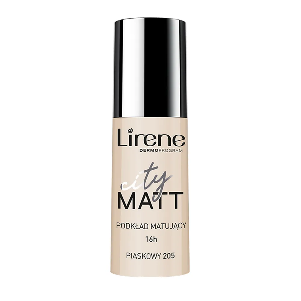 Fond de Ten Matifiant Sand 205, City Matt, 30ml, Lirene