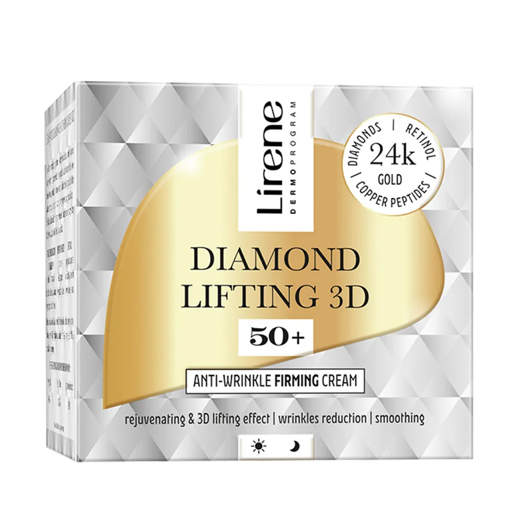 Crema Anti-rid cu Efect de Fermitate 50+ Zi/Noapte, Diamond Lifting 3, 50ml, Lirene