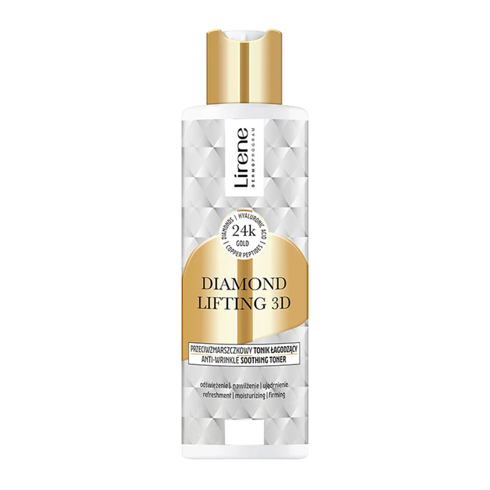 Toner Facial cu Efect de Netezire, Diamond Lifting 3D, 200ml, Lirene