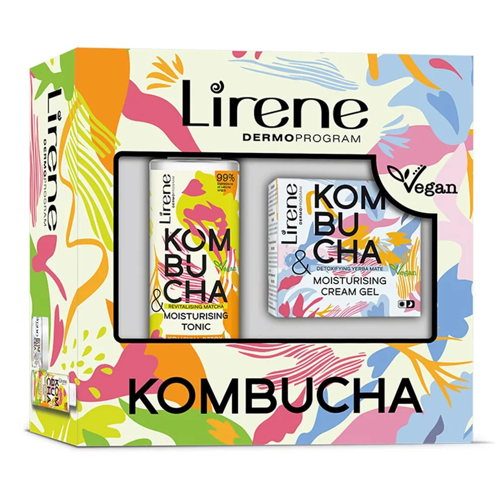 Set Crema-gel Hidratant Kombucha, 50ml + Lotiune Tonica, 200ml, Lirene