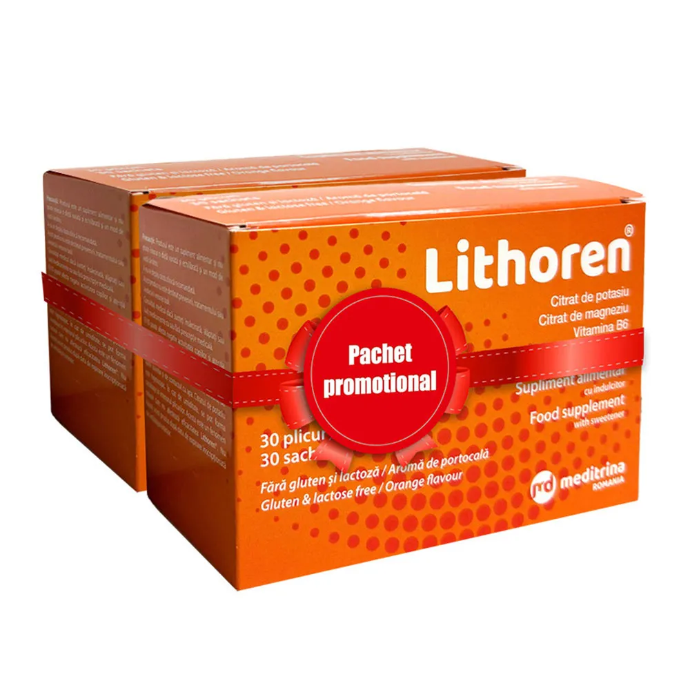 Lithoren, 30 plicuri, Solartium (1+1 Pachet Promo)