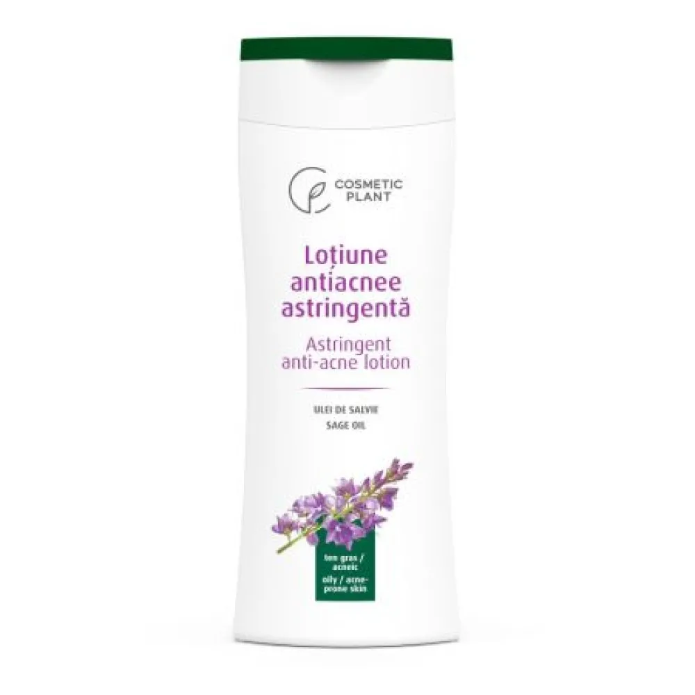 LoÂ»Ãµiune antiacnee astringenta cu ulei de salvie Essential, 200 ml, Cosmetic Plant