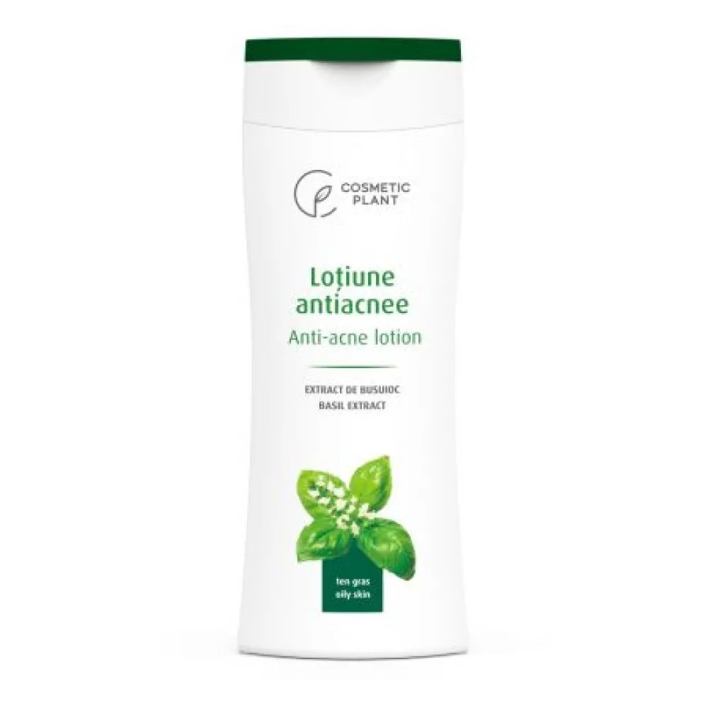 Lotiune antiacnee cu extract de busuioc, 200 ml, Cosmetic Plant