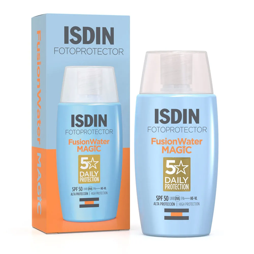 Lotiune de protectie solara pentru fata cu SPF 50 Fusion Water, 50 ml, Isdin