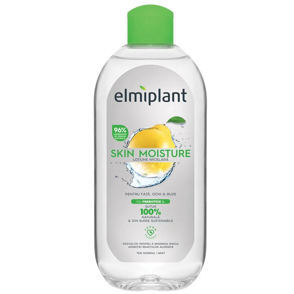 Lotiune micelara pentru ten normal si mixt Skin Moisture, 400 ml, Elmiplant
