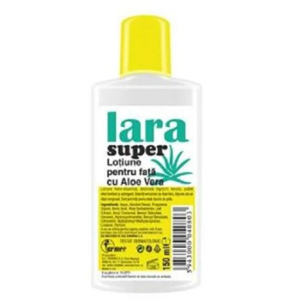 Lotiune pentru fata cu aloe vera Lara Super, 150 ml, Farmec