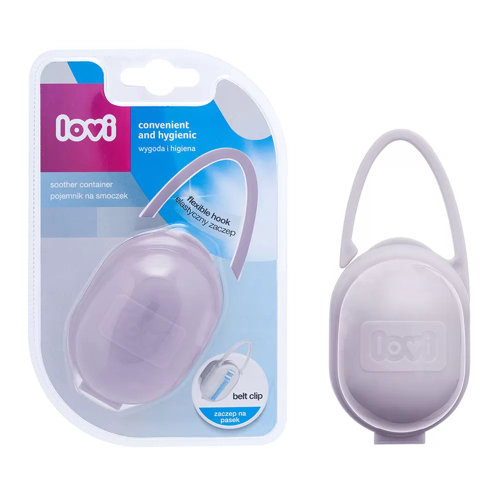 Cutie depozitare suzeta, 1 bucata, Roz, LOVI