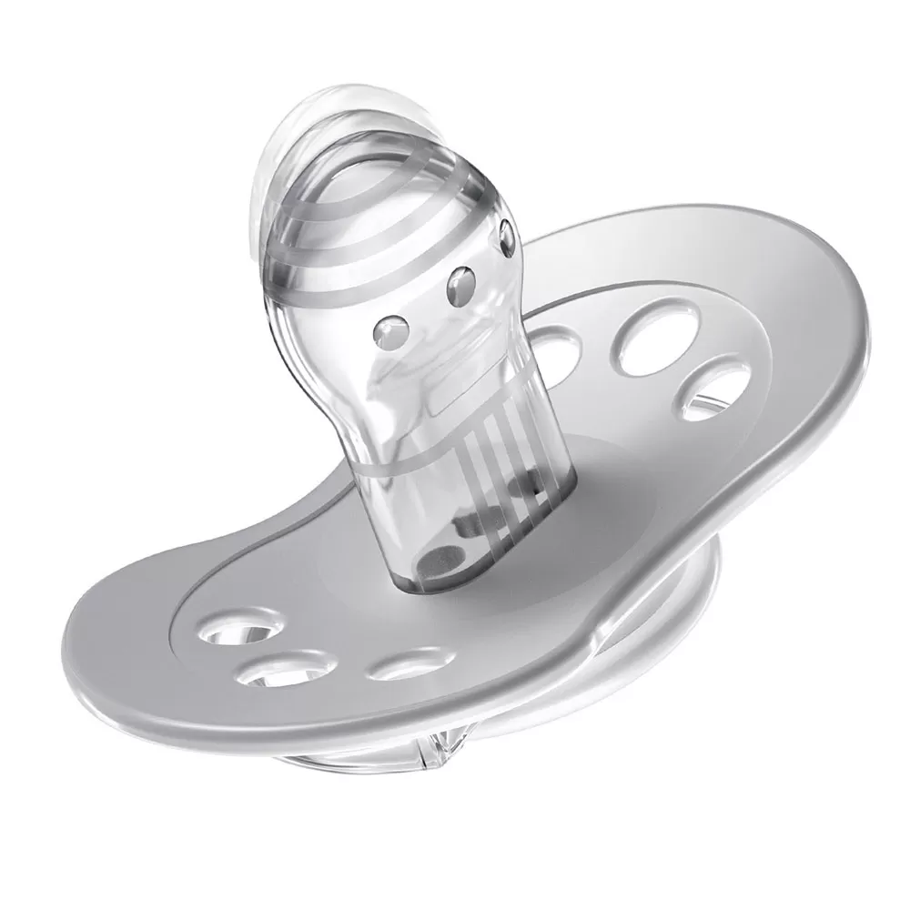 Suzeta din silicon Dynamic Indian Summer pentru fete 18+luni, 2 bucati, Lovi