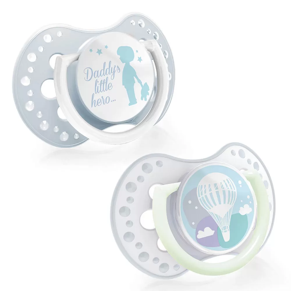 Suzeta Dynamic Pride&Joy Silicon Baiat 3-6 luni 22/845, 2 buc, Lovi