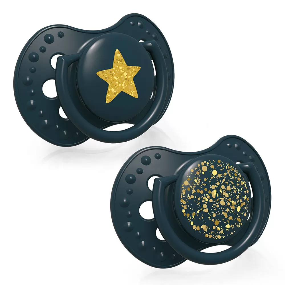 Lovi Suzeta Dynamic Stardust Green Silicon 6-18 luni 22/894 - buc. x 2