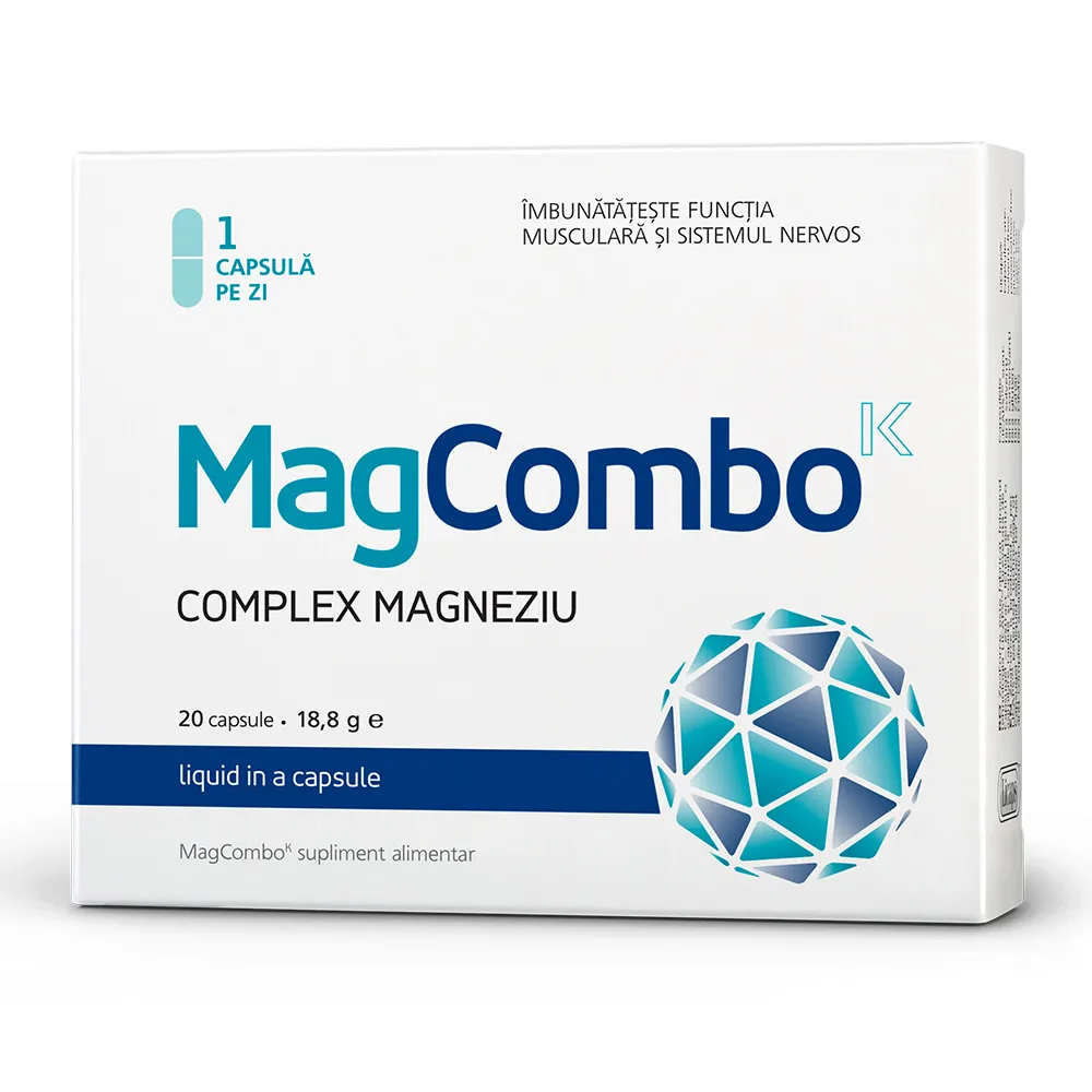 MagCombo Complex Magneziu 940 mg, 20 capsule, Vitaslim