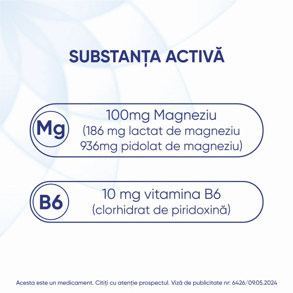 Magne B6, 100 mg/10 mg, 10 fiole, Sanofi