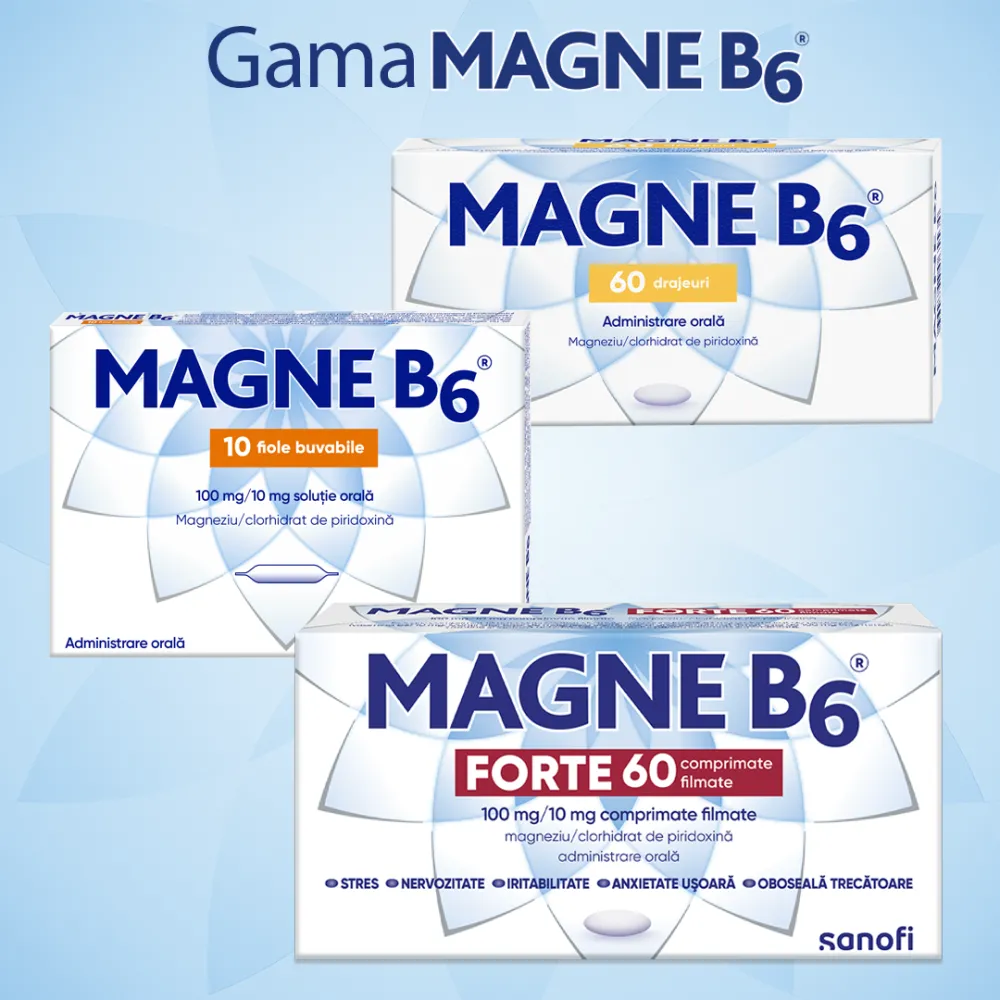 Magne B6, 100 drajeuri, Sanofi
