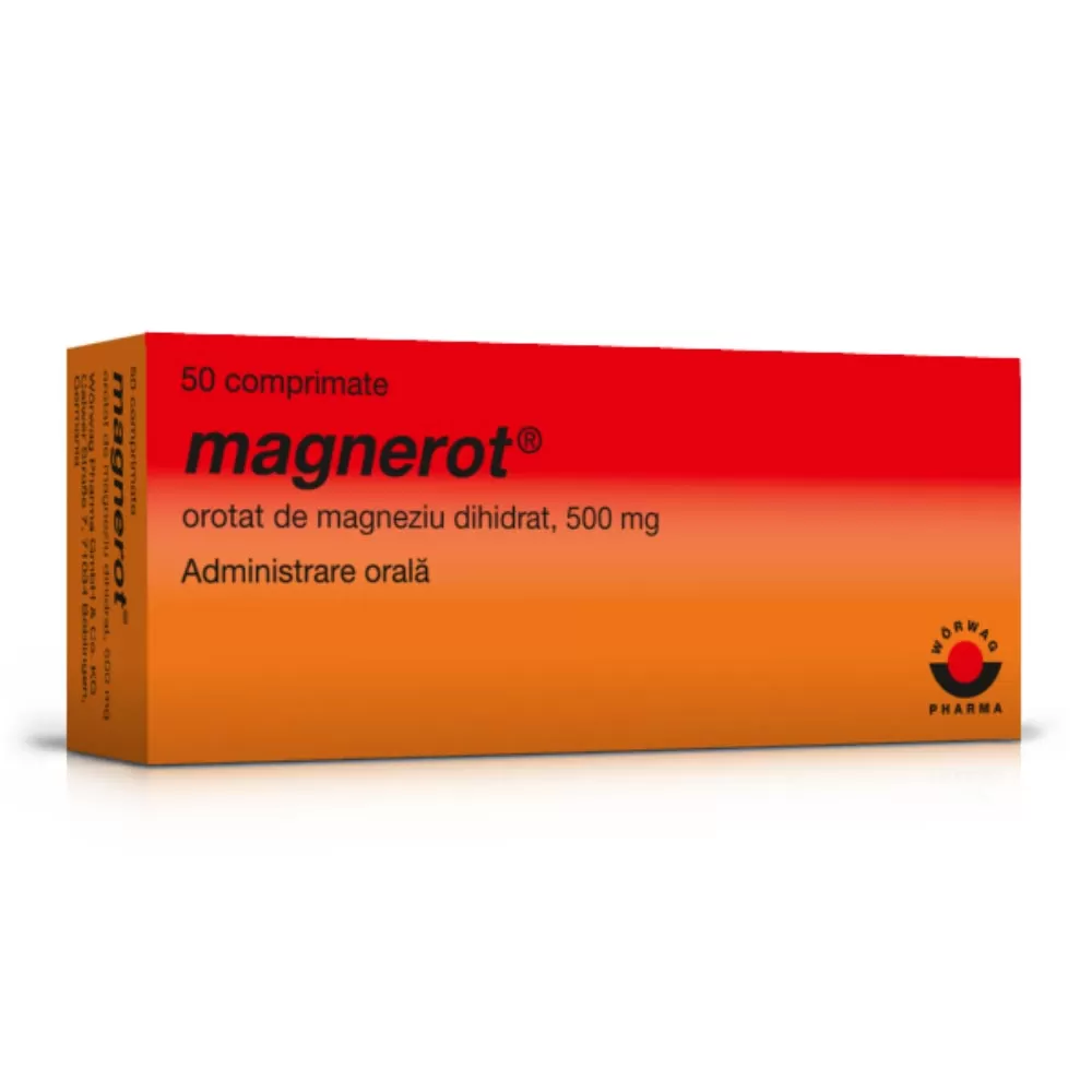 Magnerot 500mg- comprimate x 50, Worwag Pharma