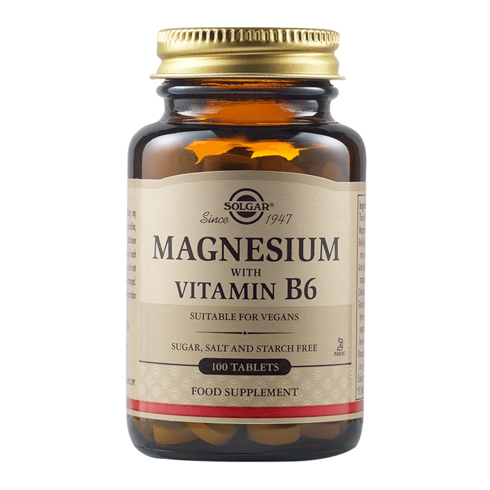 Magnesium + B6, 100 tablete, Solgar