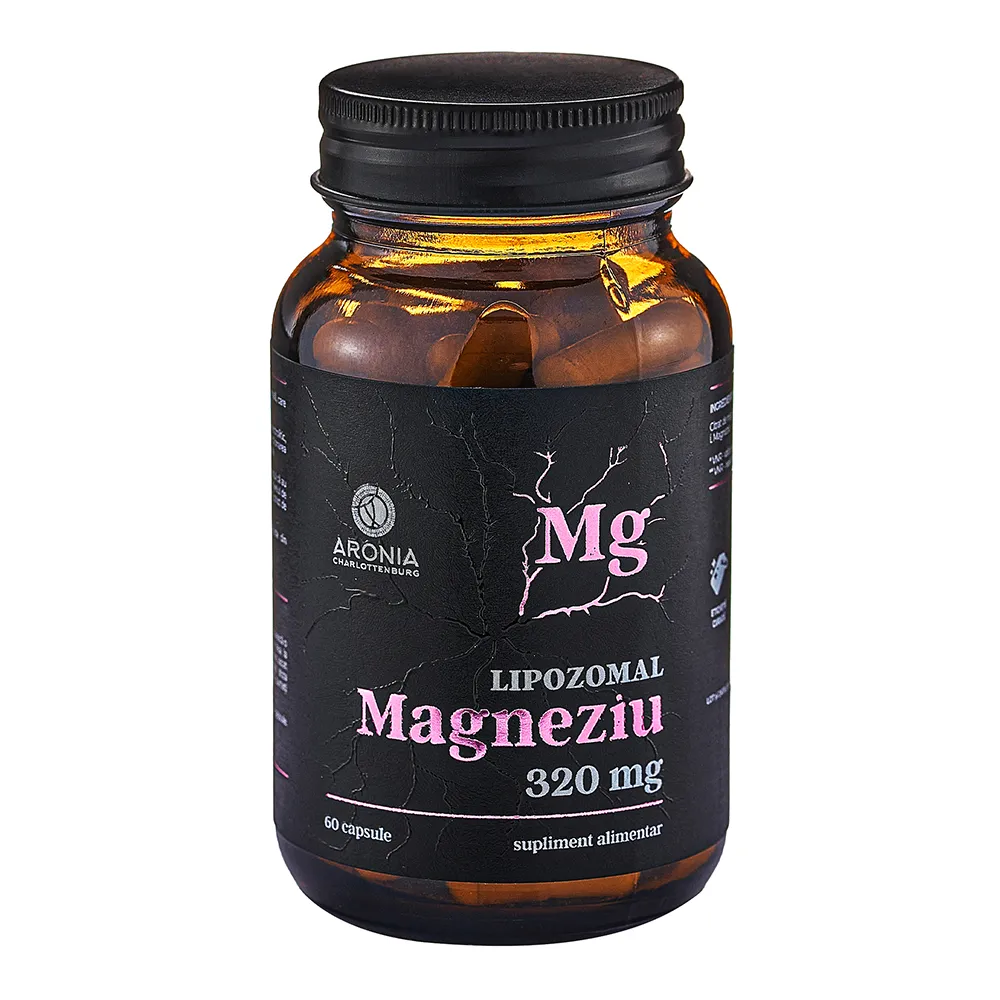 Magneziu Lipozomal 320mg, 60 capsule, Aronia