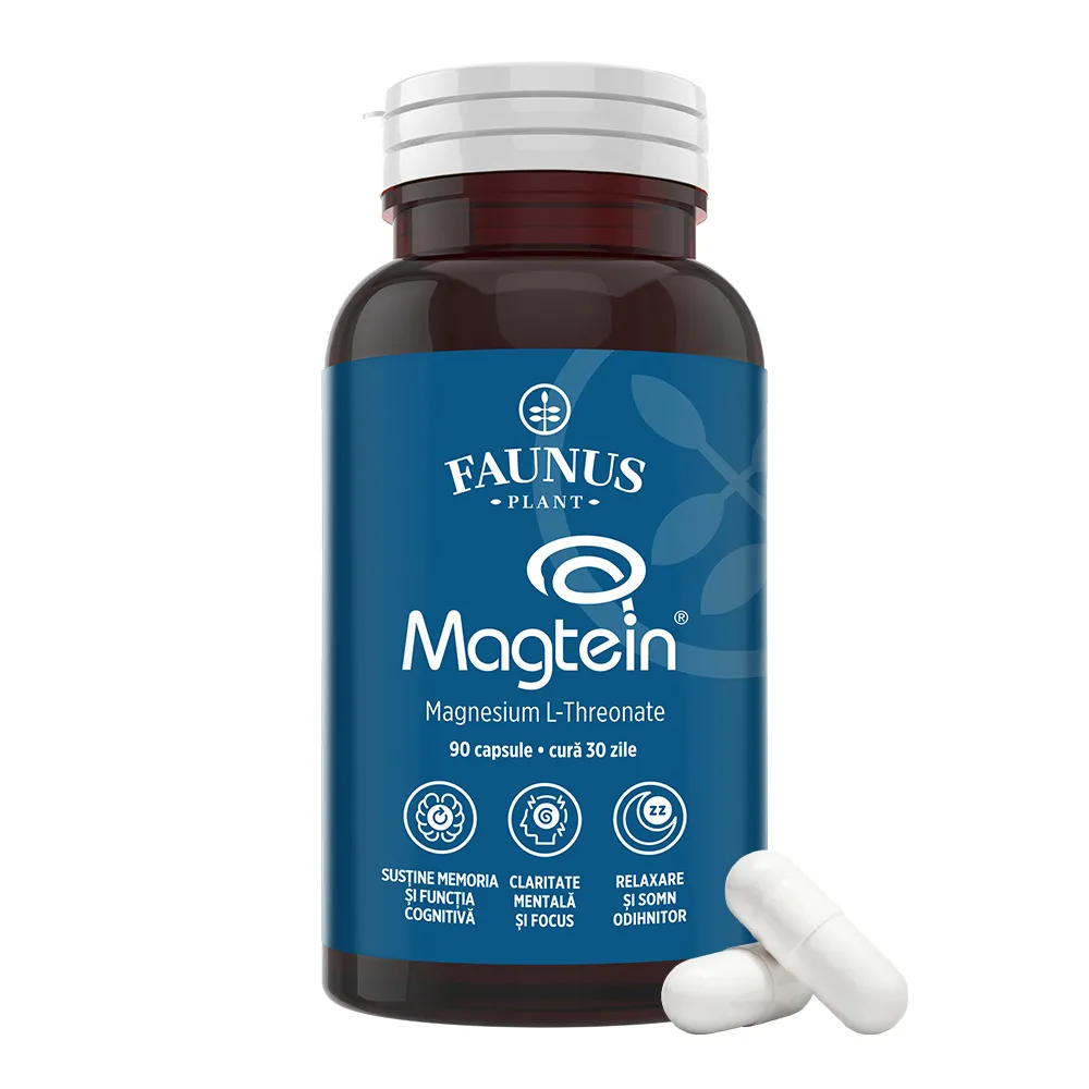 Magneziu L-treonat Magtein, 90 capsule, Faunus