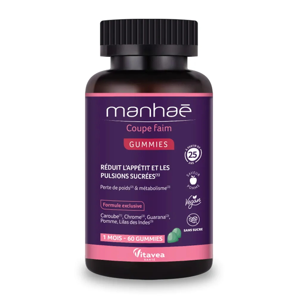 Coupe Faim Gummies Manhae, 60 jeleuri, Vitavea