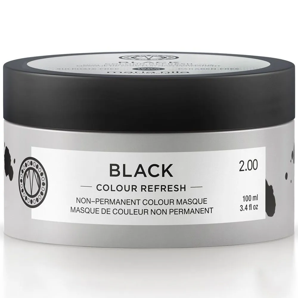 Masca Coloranta de Par, Colour Refresh, Black, 100ml, Maria Nila