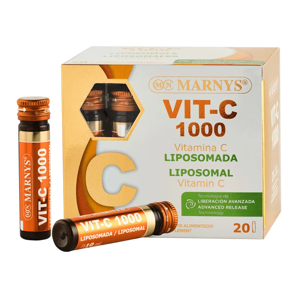 Vitamina C 1000mg Lipozomala 10ml, 20 fiole, Marnys