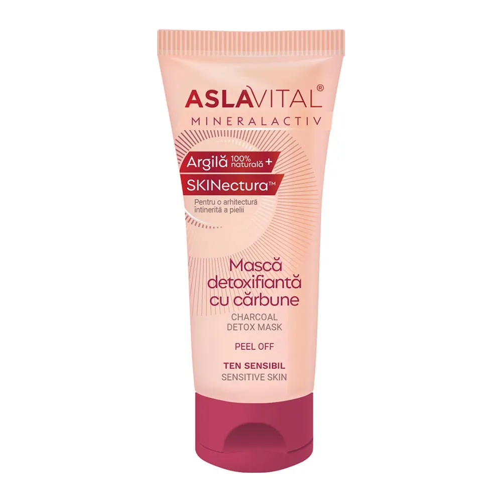 Masca detoxifianta cu carbune Peel-Off MineralActiv, 100ml, AslaVital