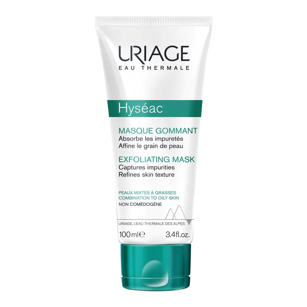 Masca gomanta pentru piele grasa Hyseac, 100 ml, Uriage