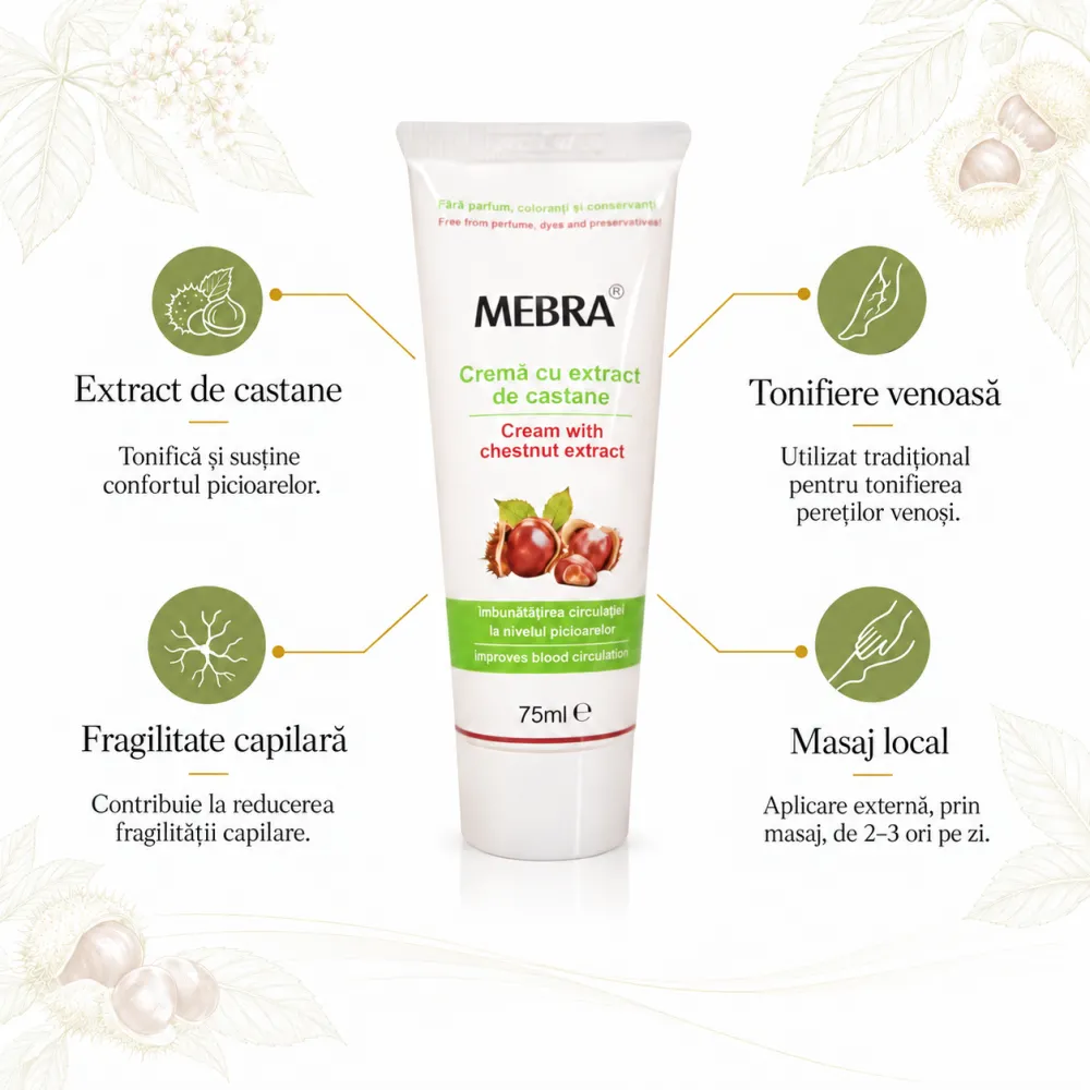 Crema cu Castane, 75ml - Mebra