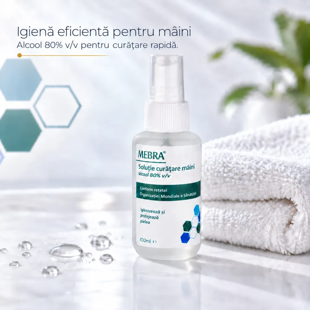 Solutie pentru Curatat Maini Spray, 100ml - Mebra