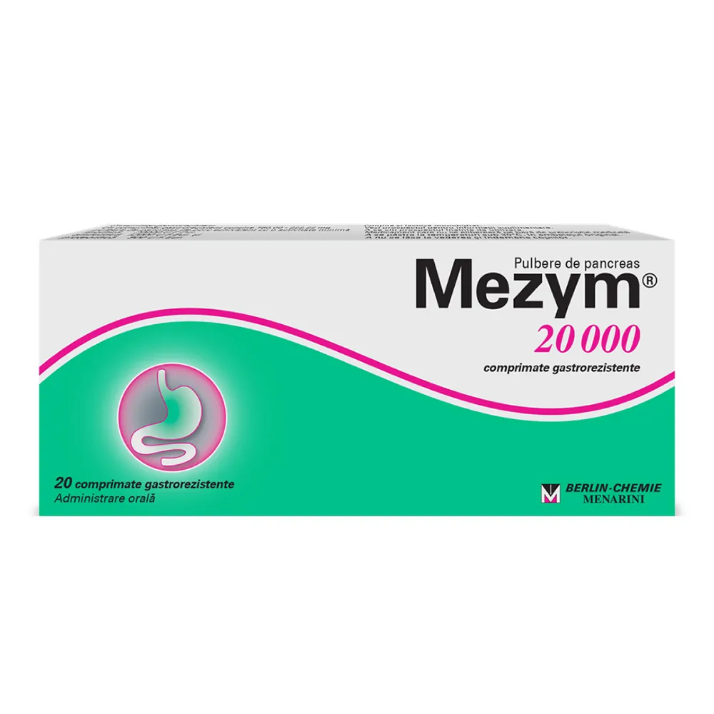 Mezym 20000, 20 comprimate, Berlin-Chemie Ag