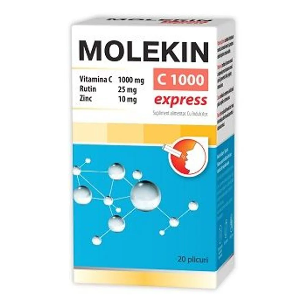 Molekin C1000 Express, 20 plicuri, Zdrovit