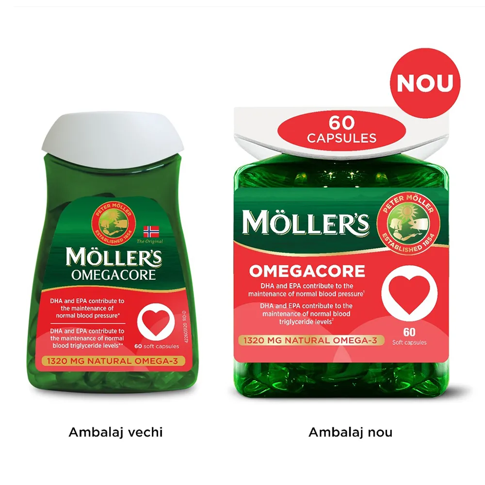 Moller's Omegacore, 60 capsule moi, Orkla Health